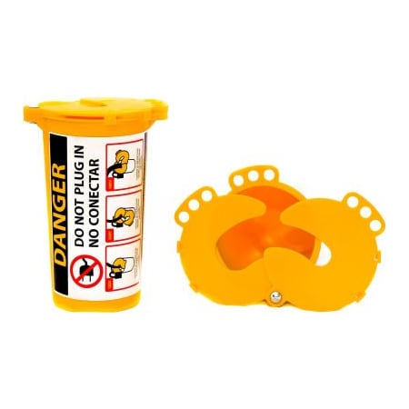 ZING RecycLockout Lockout Tagout, Large Plug Lockout, Recycled Plastic,